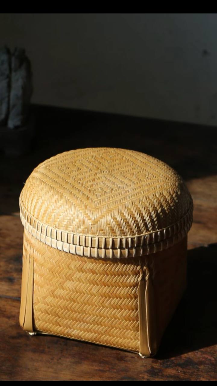 竹筐 小田箩 竹工艺品 精编小篮子